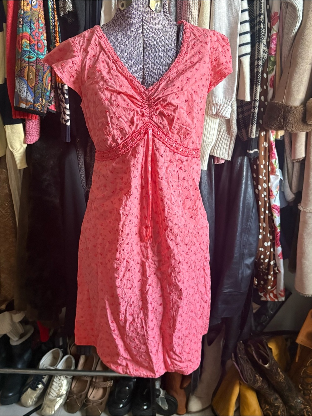 Motherhood Maternity Eyelet Dress